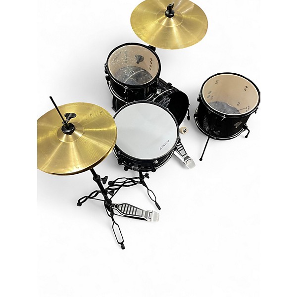 Used Ludwig 4 Piece QUESTLOVE 4 PIECE POCKET KIT Black Drum Kit