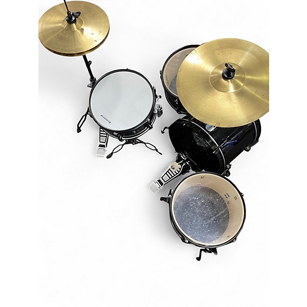 Used Ludwig 4 Piece QUESTLOVE 4 PIECE POCKET KIT Black Drum Kit