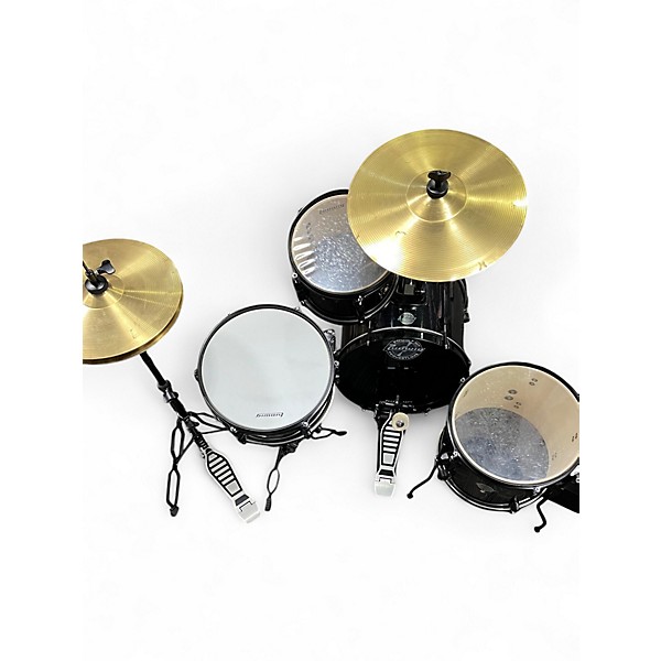 Used Ludwig 4 Piece QUESTLOVE 4 PIECE POCKET KIT Black Drum Kit