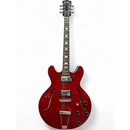 Used Cortley 335 Red Hollow Body Electric Guitar