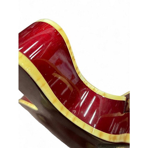 Used Cortley 335 Red Hollow Body Electric Guitar