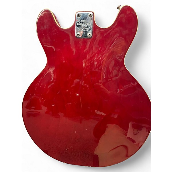 Used Cortley 335 Red Hollow Body Electric Guitar
