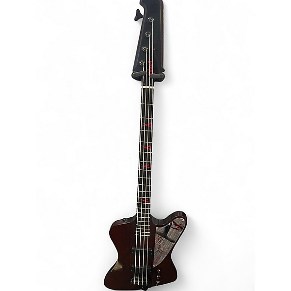 Used 2008 Gibson LIMITED EDITION NIKKI SIXX SIGNATURE THUNDERBIRD RED Electric Bass Guitar