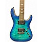 Used Schecter Guitar Research Omen Extreme 6 Ocean Blue Burst Solid Body Electric Guitar thumbnail