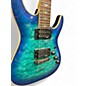 Used Schecter Guitar Research Omen Extreme 6 Ocean Blue Burst Solid Body Electric Guitar