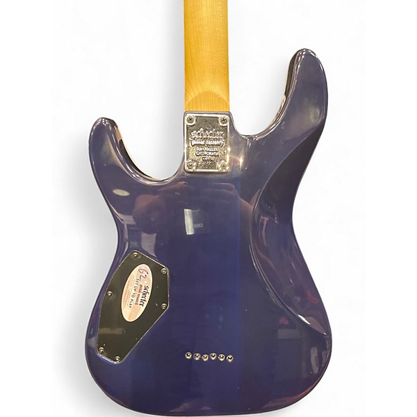 Used Schecter Guitar Research Omen Extreme 6 Ocean Blue Burst Solid Body Electric Guitar