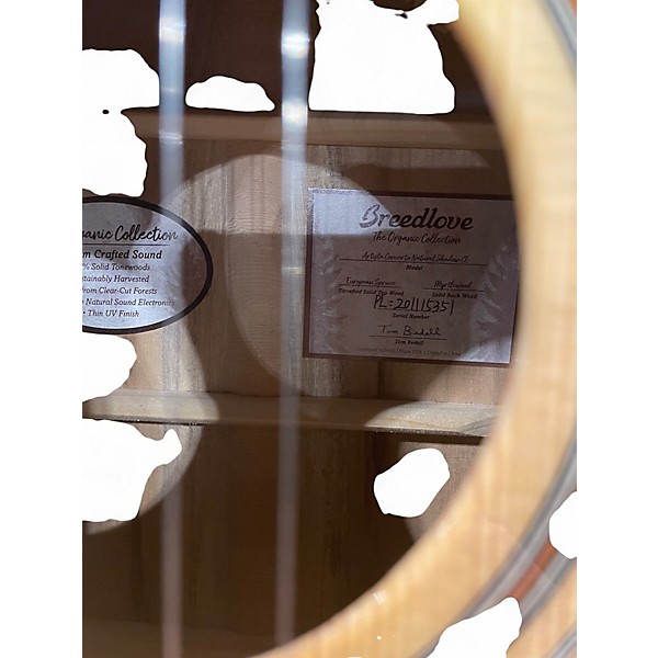 Used Breedlove Artistsa concerto ce Natural shadow Acoustic Electric Guitar