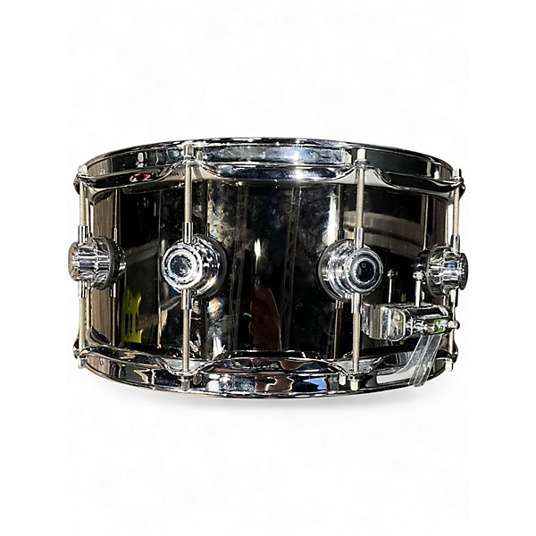Used DW 14X6.5 COLLECTOR'S SERIES SNARE BLACK CHROME OVER BRASS BLACK CHROME Drum