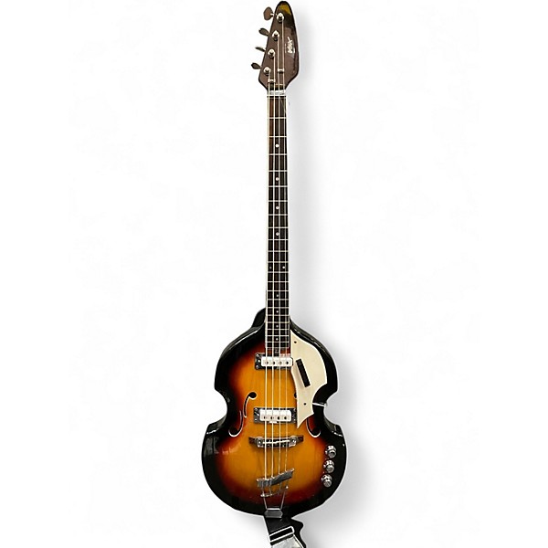 Vintage 1960s VOX v-250 Desert Burst Electric Bass Guitar