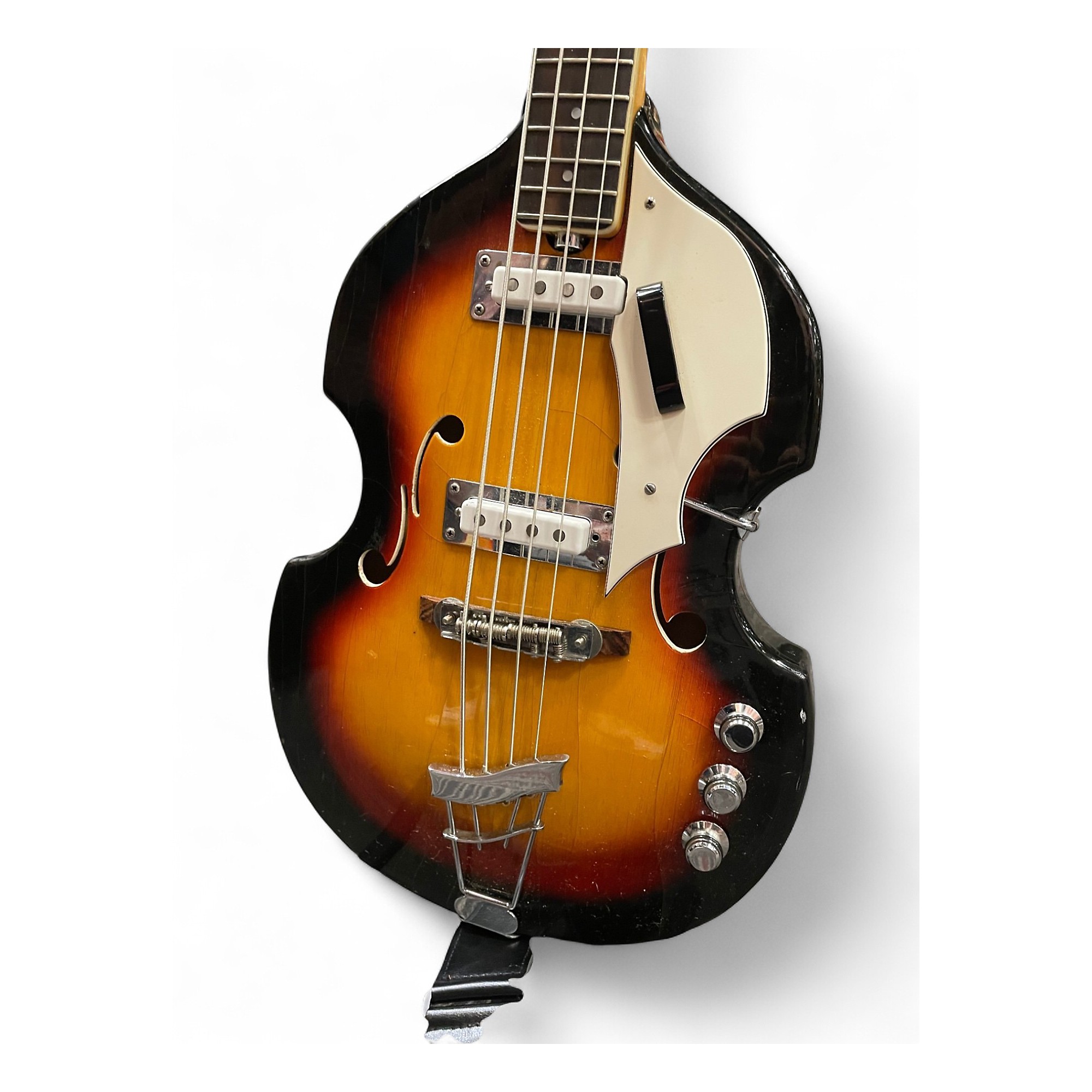 Vintage 1960s VOX v-250 Desert Burst Electric Bass Guitar Desert