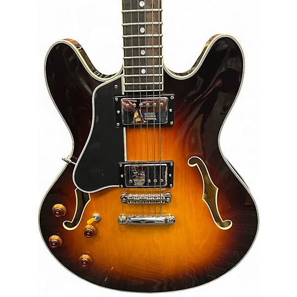 Used Eastman T386L-SB 2 Color Sunburst Hollow Body Electric Guitar