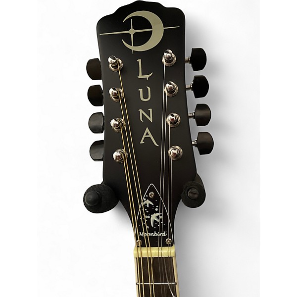 Used Luna moonbird Black and White Mandolin