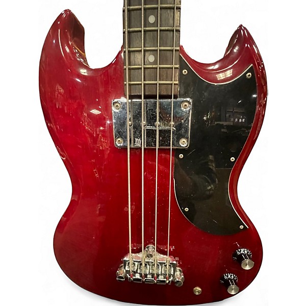 Used Epiphone SG Bass Trans Red Electric Bass Guitar