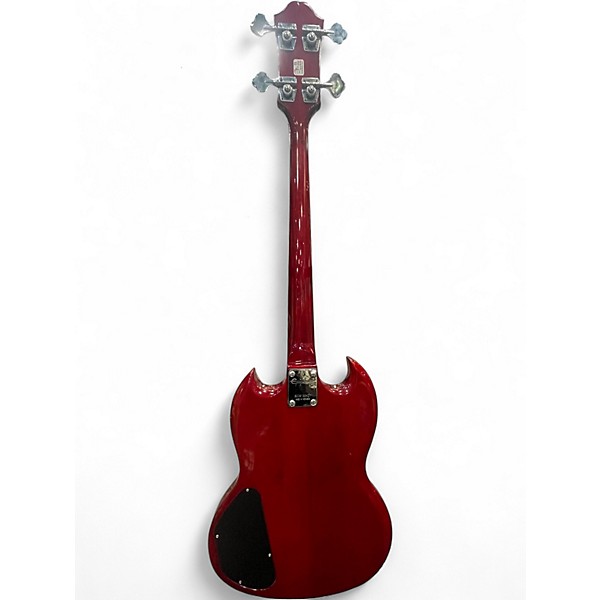 Used Epiphone SG Bass Trans Red Electric Bass Guitar