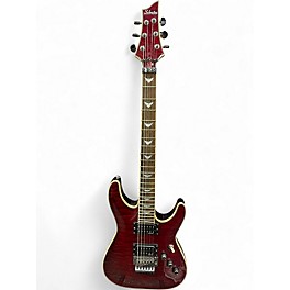 Used Schecter Omen Extreme 6-FR Black Cherry Solid Body Electric Guitar