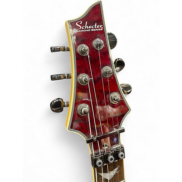 Used Schecter Omen Extreme 6-FR Black Cherry Solid Body Electric Guitar