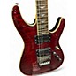 Used Schecter Omen Extreme 6-FR Black Cherry Solid Body Electric Guitar