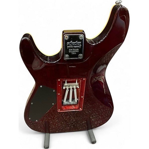 Used Schecter Omen Extreme 6-FR Black Cherry Solid Body Electric Guitar