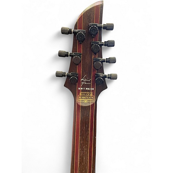 Used Schecter Guitar Research KM-7 MKIII TRANS BLACK BURST Solid Body Electric Guitar