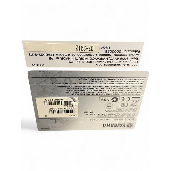 Used Yamaha CP33 88 Key Stage Piano