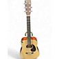 Used Martin D Jr E Natural Acoustic Electric Guitar