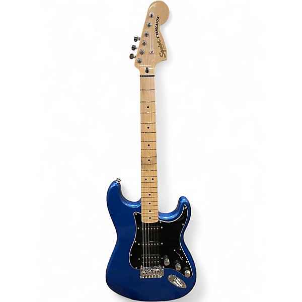 Used Squier Affinity Series HSS Stratocaster Blue Solid Body Electric Guitar