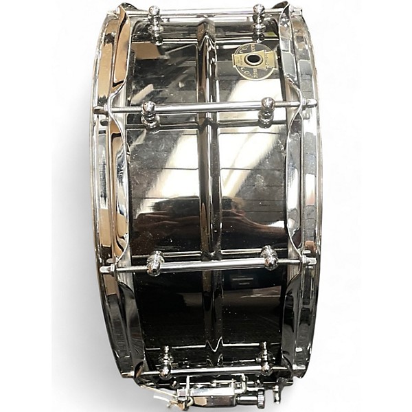 Used Ludwig 14X6 Black Magic Snare Black Drum