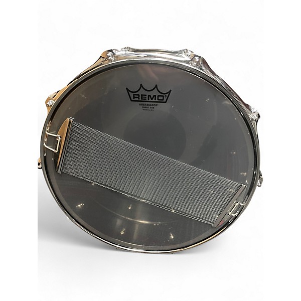 Used Ludwig 14X6 Black Magic Snare Black Drum