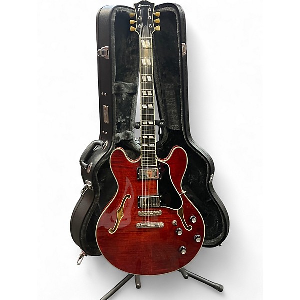 Used Eastman T846 Trans Red Hollow Body Electric Guitar