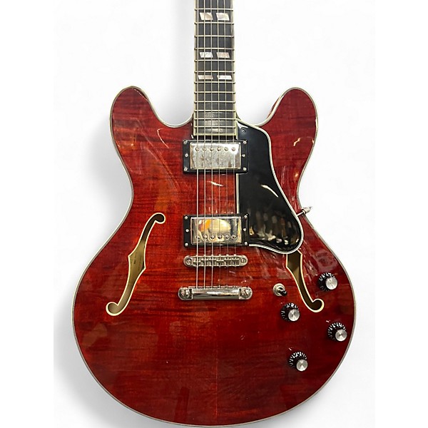 Used Eastman T846 Trans Red Hollow Body Electric Guitar