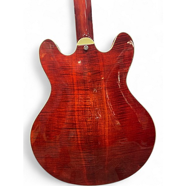 Used Eastman T846 Trans Red Hollow Body Electric Guitar