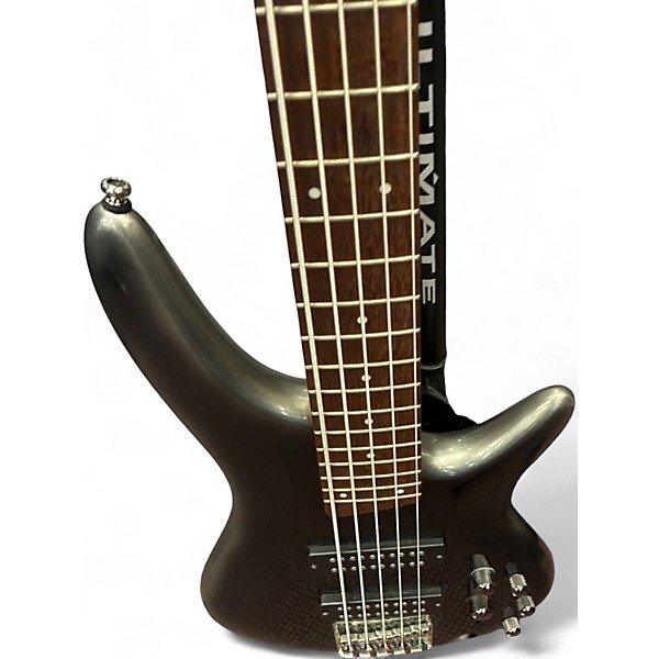 Used Ibanez SR305 5 String Silverburst Electric Bass Guitar