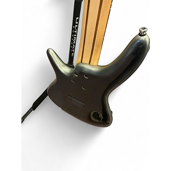 Used Ibanez SR305 5 String Silverburst Electric Bass Guitar