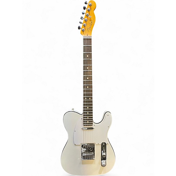 Used 2023 Fender American Ultra Telecaster Alpine White Solid Body Electric Guitar