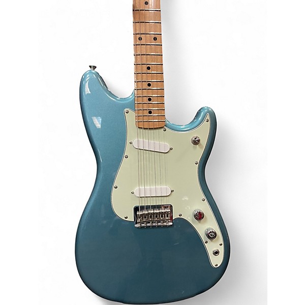 Used 2020 Fender Duo Sonic Blue Solid Body Electric Guitar