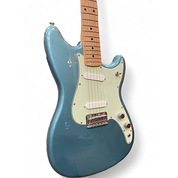 Used 2020 Fender Duo Sonic Blue Solid Body Electric Guitar