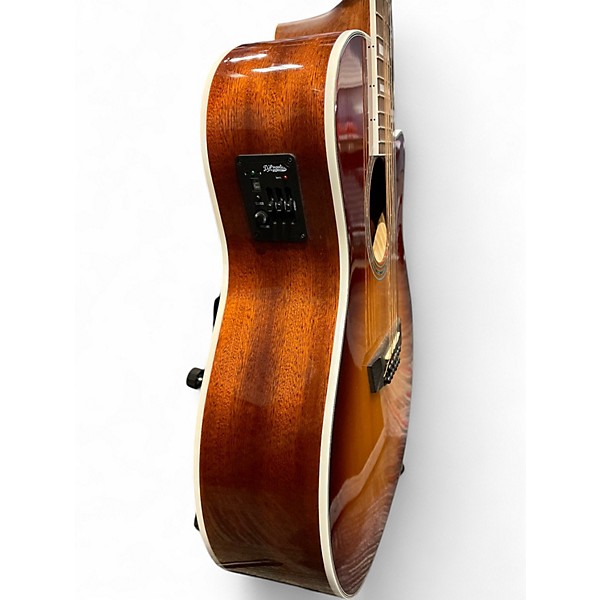 Used D'Angelico DAPG212 3 Color Sunburst 12 String Acoustic Electric Guitar