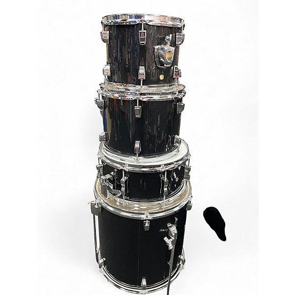Used Ludwig 5 Piece BackBeat Black Sparkle Drum Kit