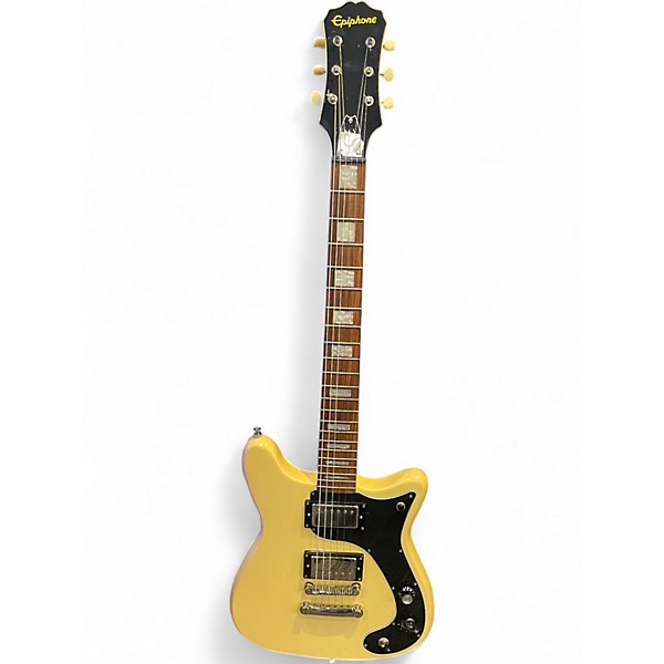 Used Epiphone WILSHIRE PHANTOMATIC Antique White Solid Body Electric Guitar