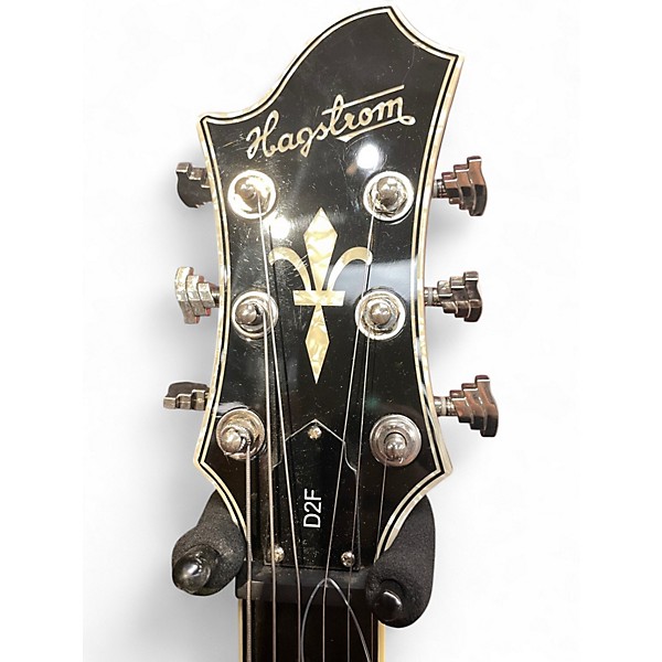 Used Hagstrom D2F SILVER SPARKLE Hollow Body Electric Guitar