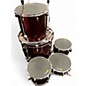Used Sound Percussion Labs 5 Piece Complete Red Drum Kit