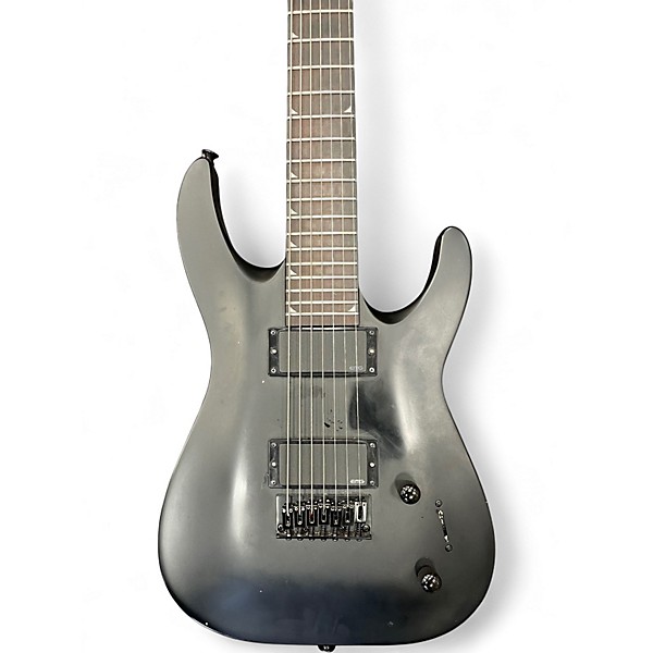 Used Jackson JS22-7 Dinky 7 String Black Solid Body Electric Guitar