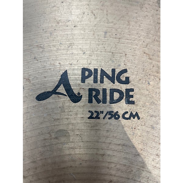 Used Zildjian 22in A Custom Ping Ride Cymbal