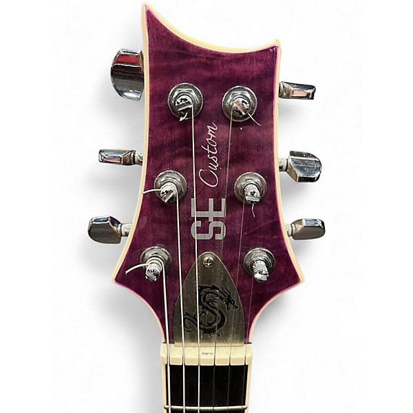 Used PRS SE Custom 24 VIOLET Solid Body Electric Guitar
