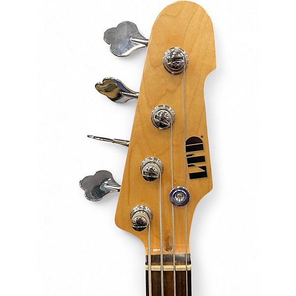 Used ESP LTD Vintage 214 Fretless Sunburst Electric Bass Guitar