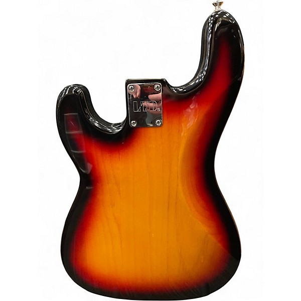 Used ESP LTD Vintage 214 Fretless Sunburst Electric Bass Guitar