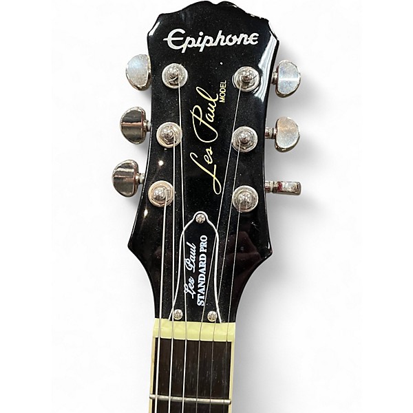 Used Epiphone Les Paul Standard Pro 2 Tone Sunburst Solid Body Electric Guitar