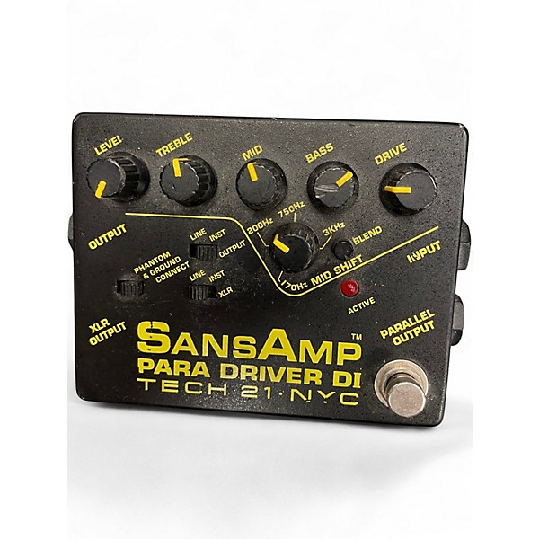 Used Tech 21 SANSAMP PARA DRIVER DI V1 Effect Pedal