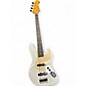 Used Cnz Audio J Style White Electric Bass Guitar