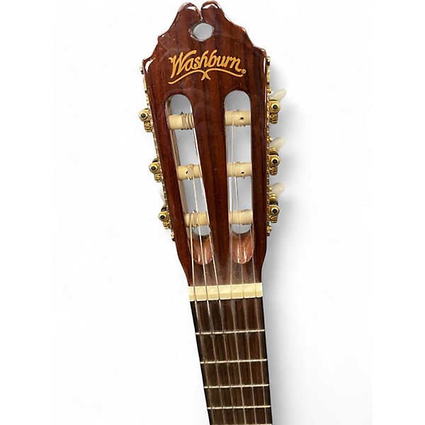 Used Washburn C64SCE Natural Acoustic Guitar